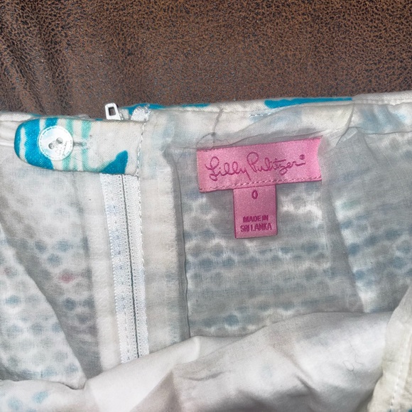 Lilly Pulitzer Coastal Print Mini Skirt - Blue and Red - Picture 2 of 3